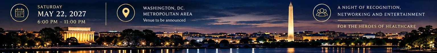 Washington DC landmarks at dusk